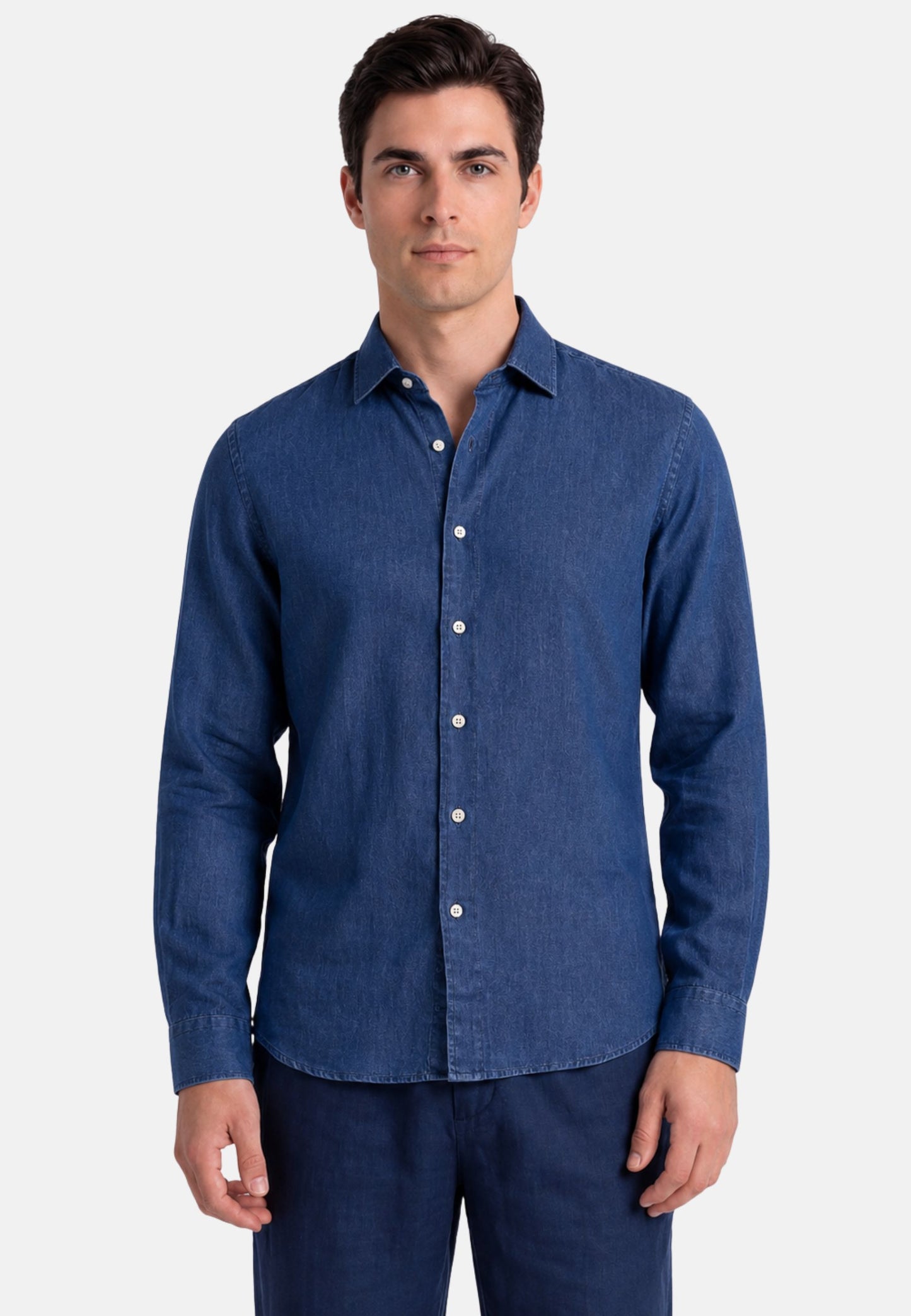 CAMICIA MANICA LUNGA - blu
