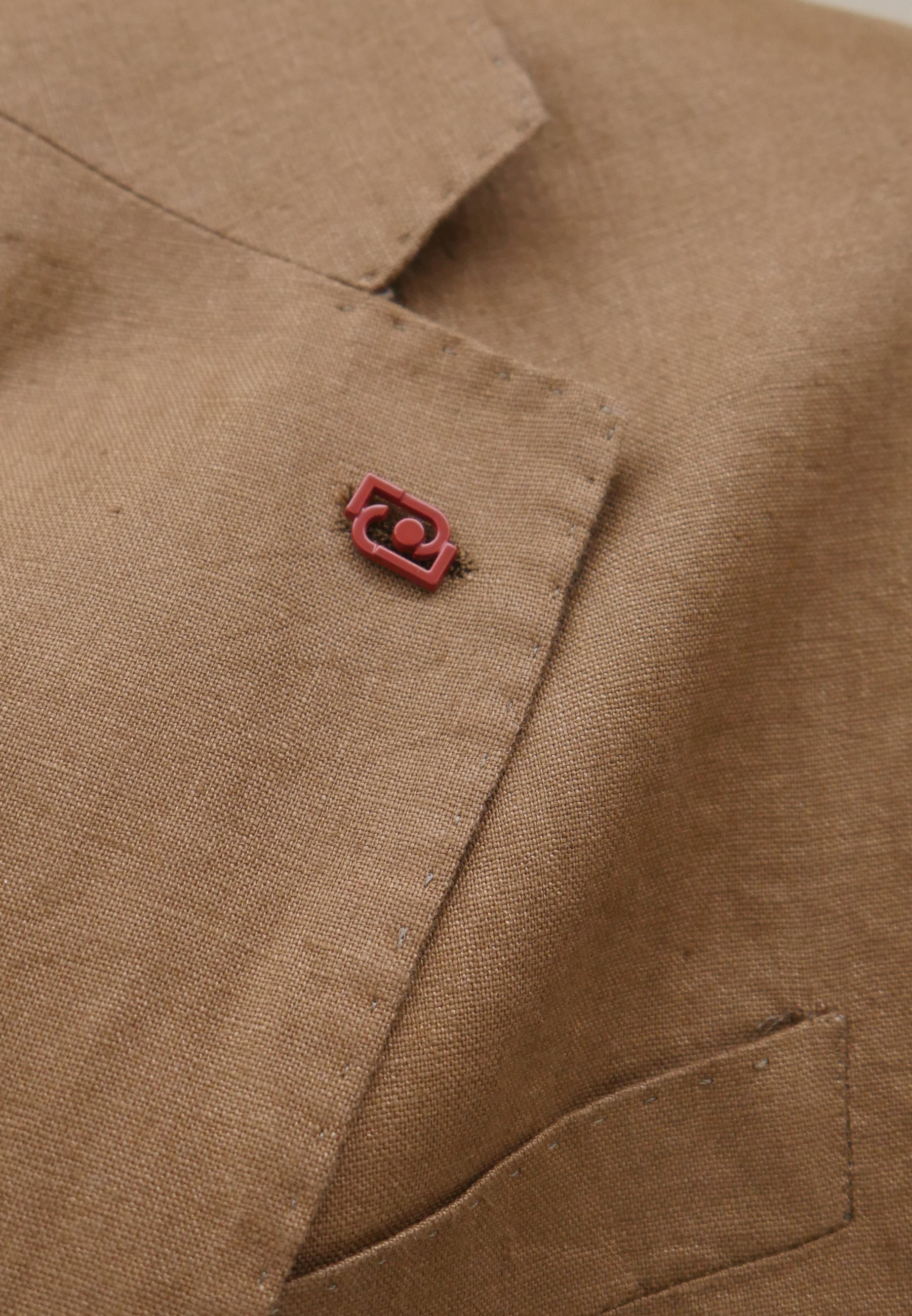 GIACCA BLAZER LINO - marrone