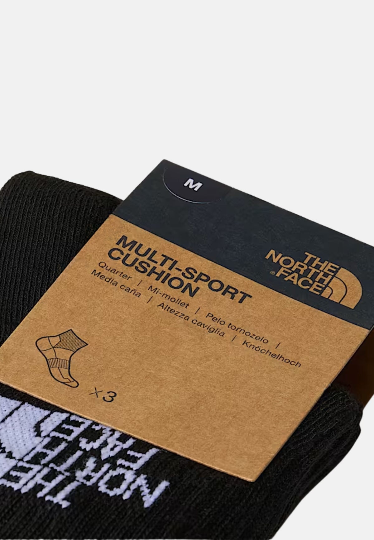 MLSPRT SOCK CSH QRTR 3P - TNF BLACK