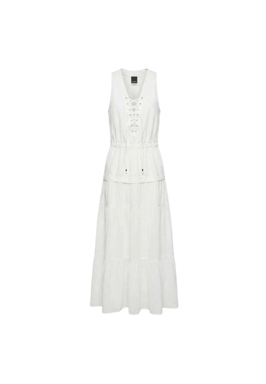 CASARSA ABITO VOILE E GABARDINA - WHITE