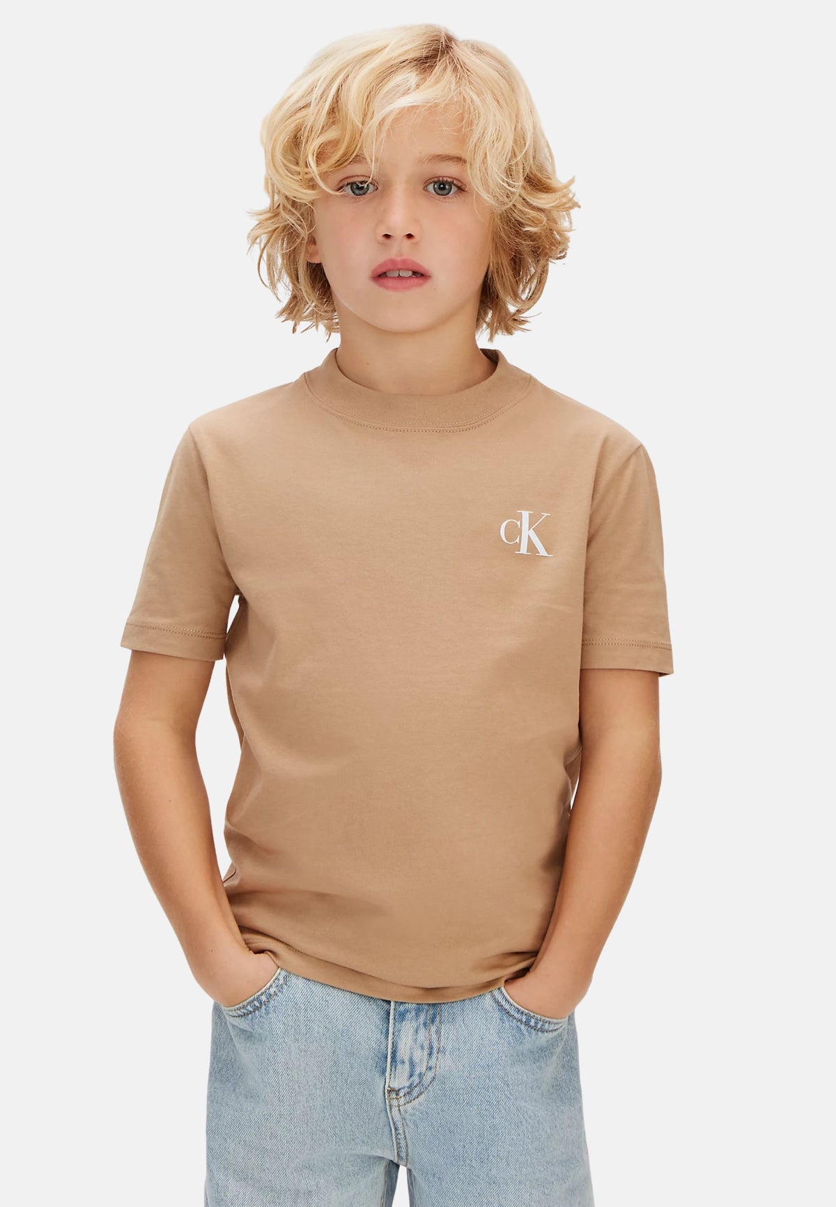 2PACK MONOGRAM TOP - BISCOTTO/AZZURRO