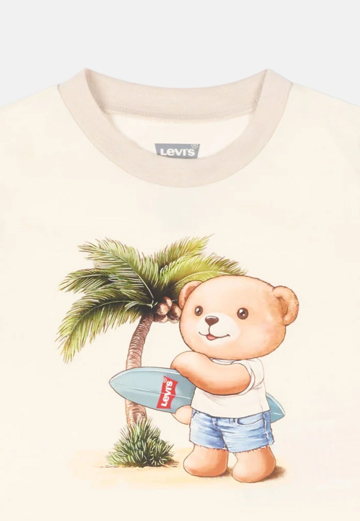 LVB PALM TREE TEE & DENIM SET - LEVI'S EGRET