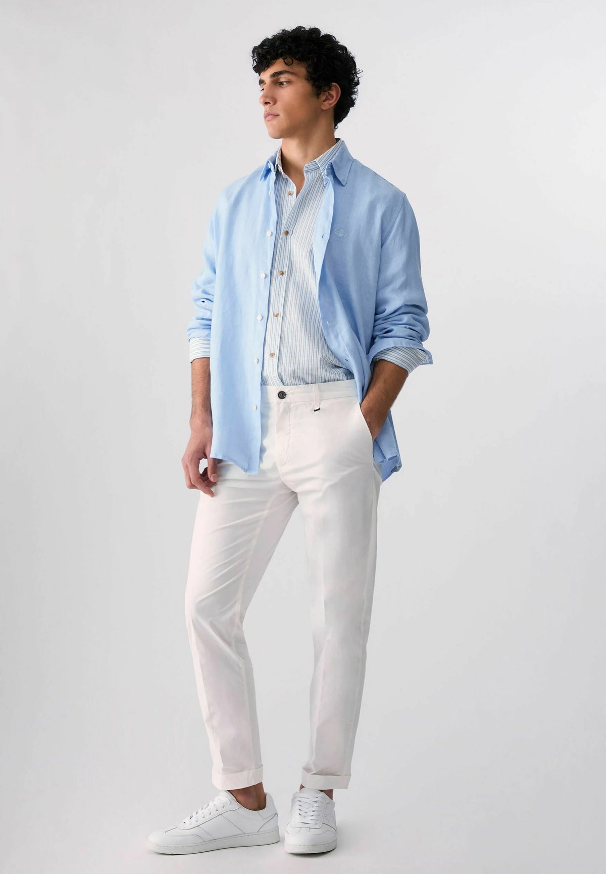 CAMIOCIA LONGLINO - SKY BLUE