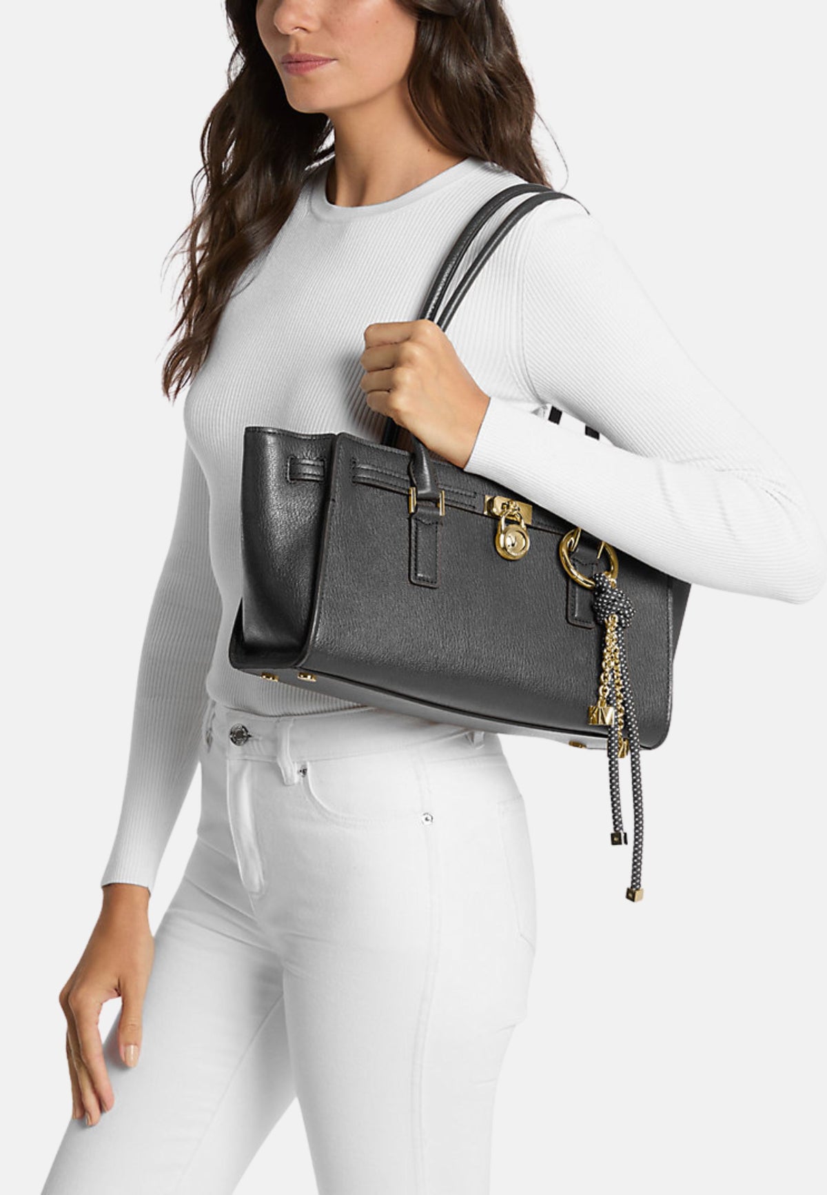 HAMILTON MODERNE HANDBAG - BLACK