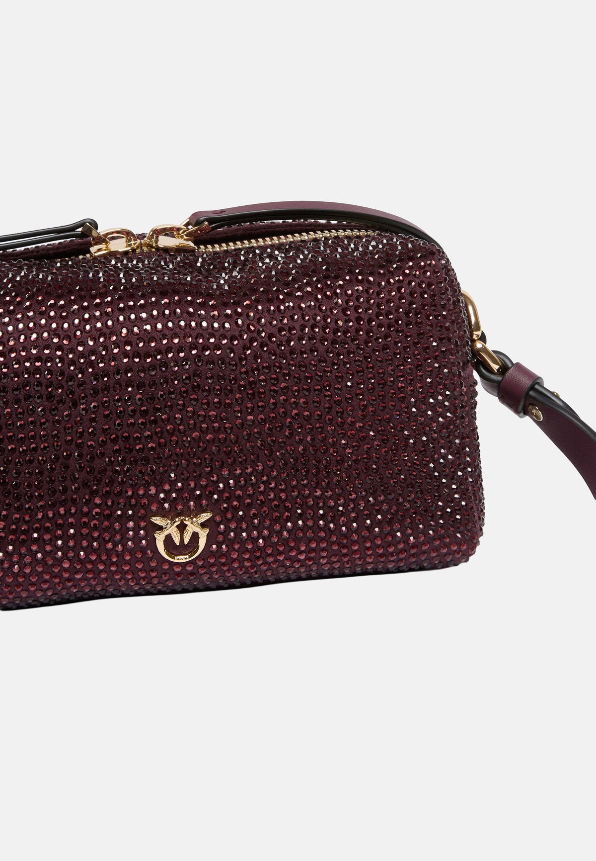 BAULETTO TRITTICO MINI FULL STRASS - BURGUNDY