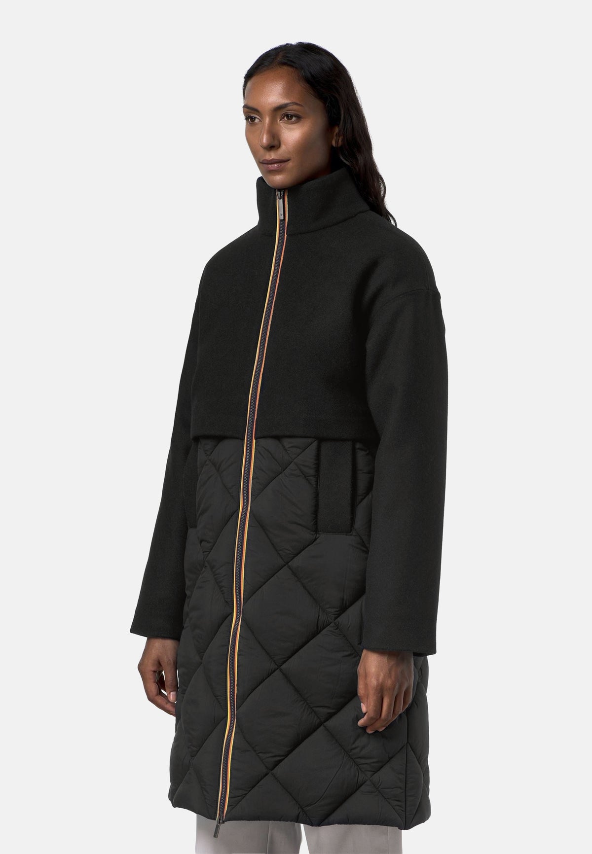 MINDY WOOL NYLON WARM - BLACK GREYISH
