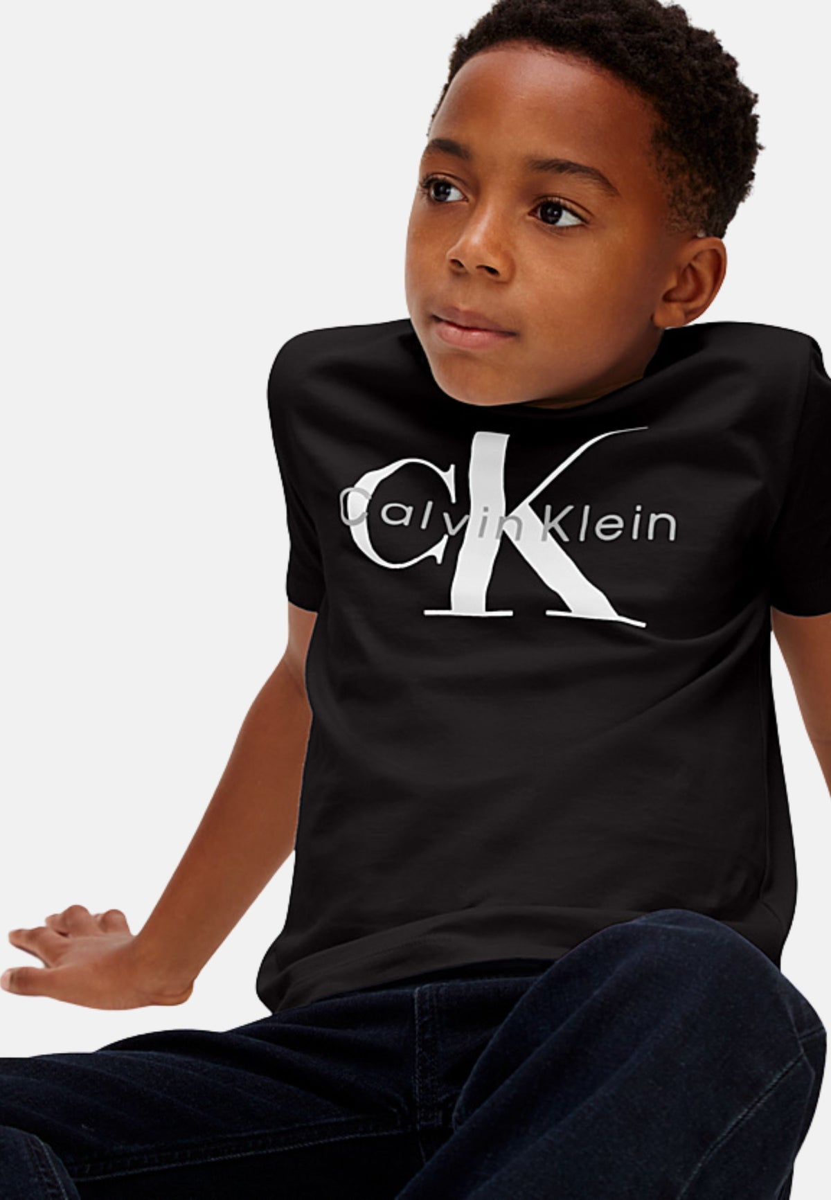CK MONO LOGO SS T-SHIRT - BLACK