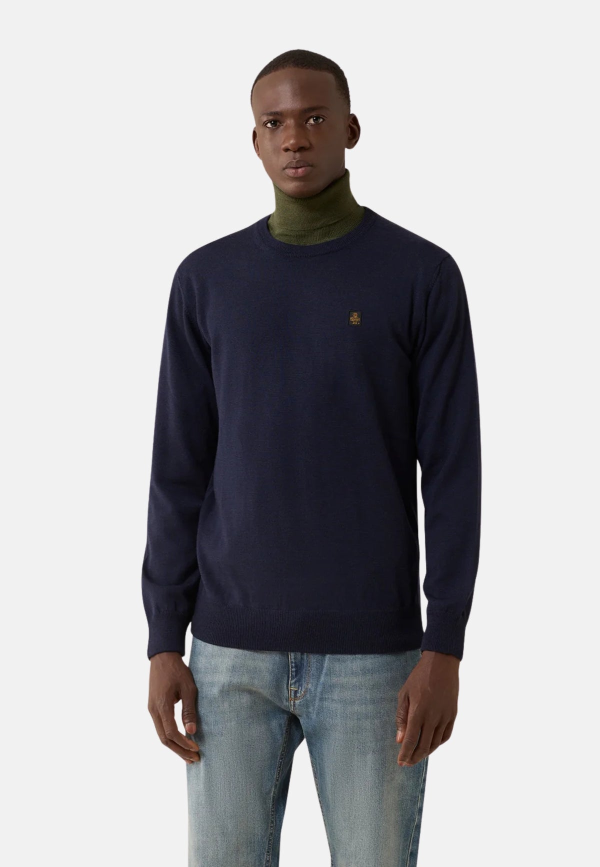 PULLOVER GIROCOLLO - BLUE
