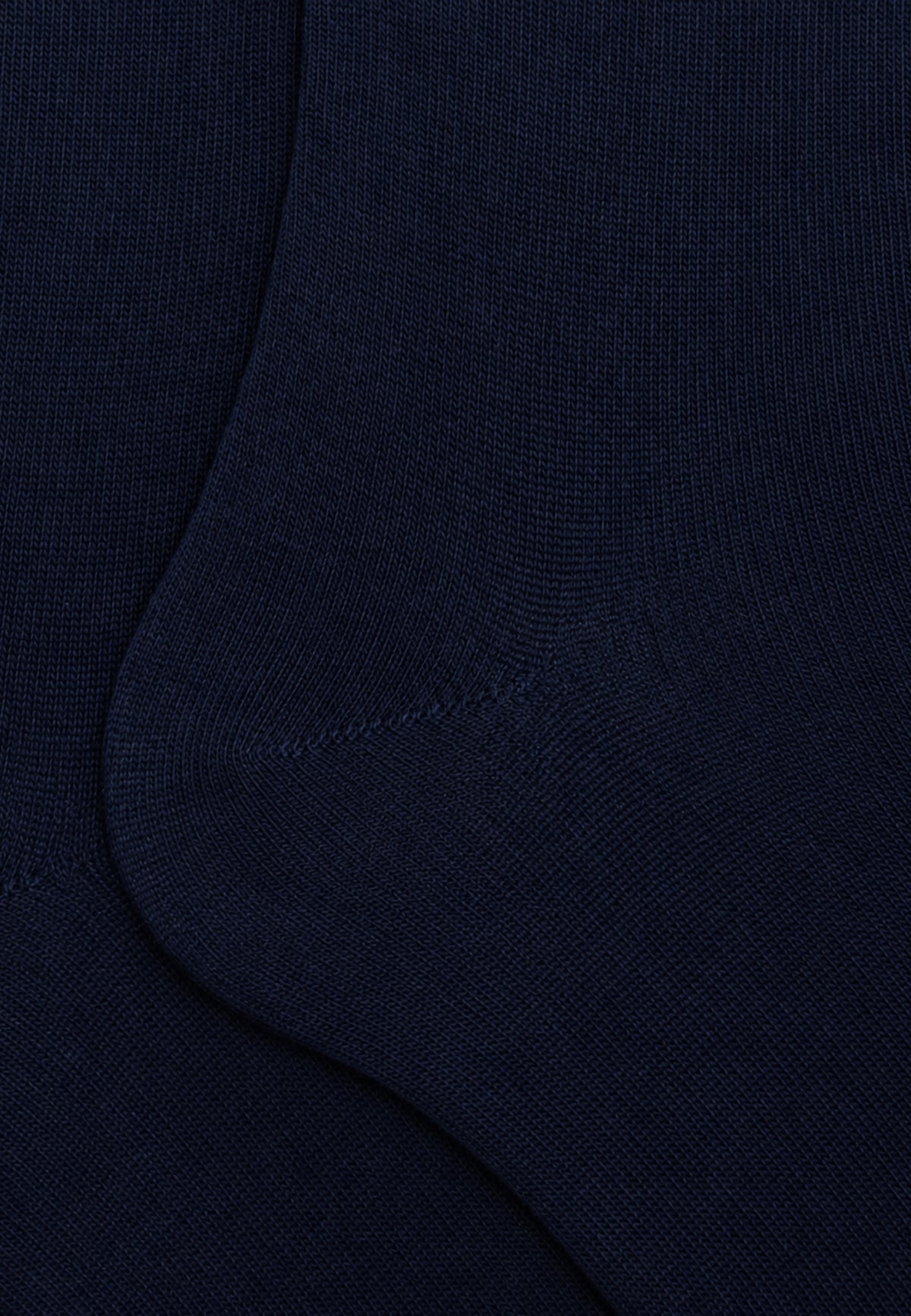 CALZINO LUNGO TINTA UNITA MAGLIA RASATA - NAVY
