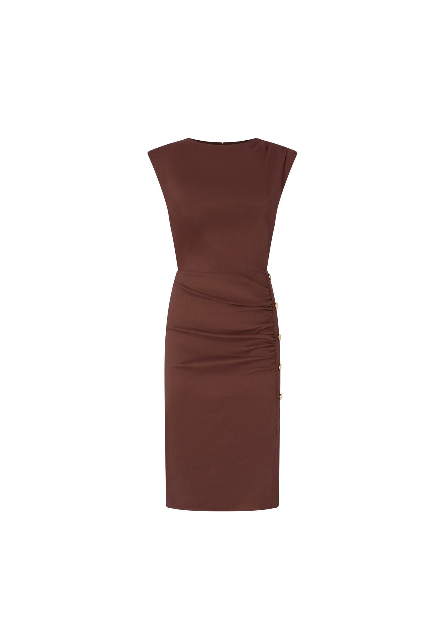 ALISSA ABITO LINO STRETCH - BROWN