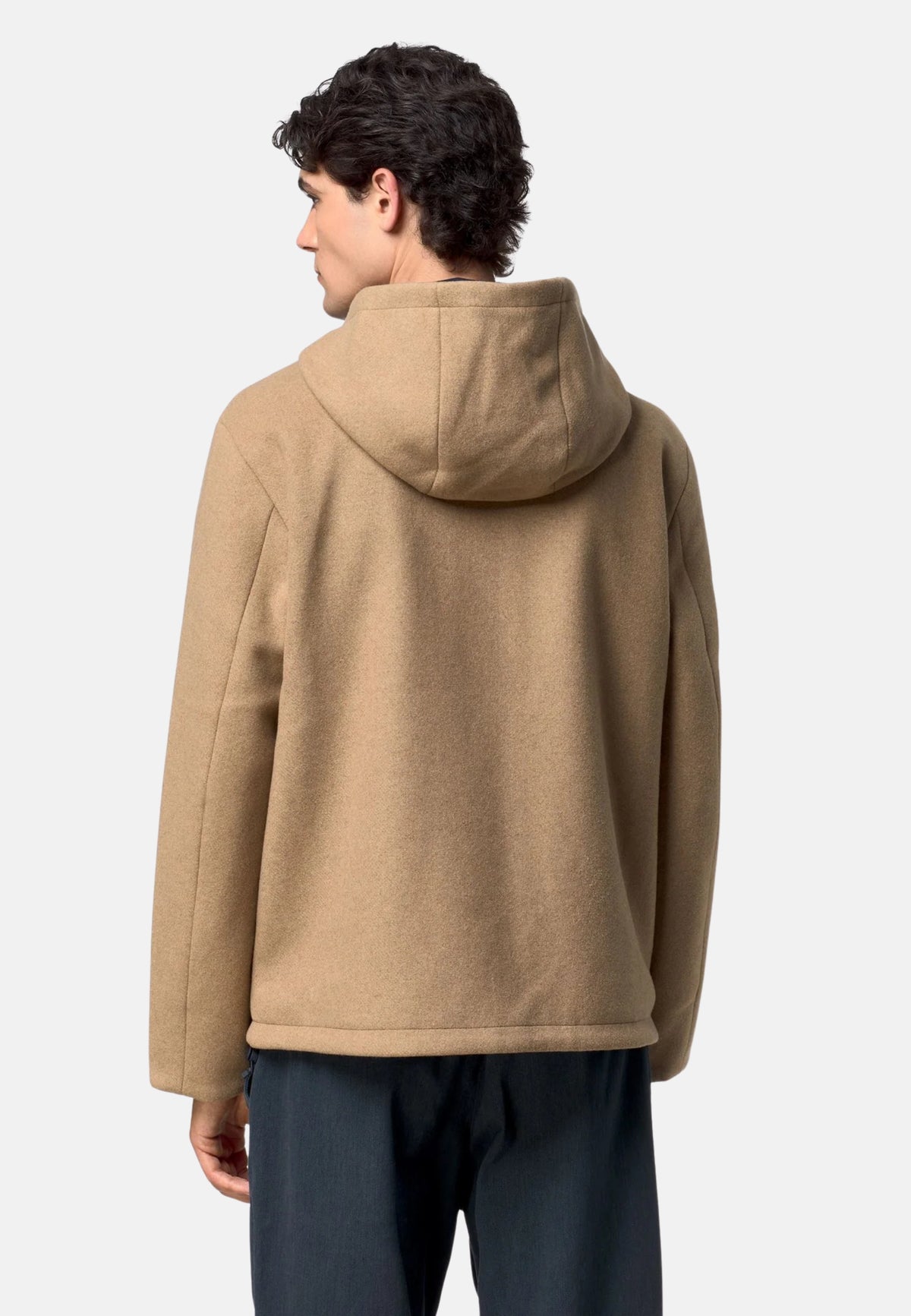 CLAUDEL WOOL BONDED DOUBLE - BEIGE KHAKI - BLUE D