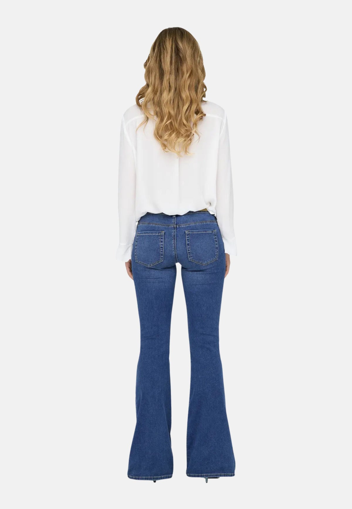 ONLREESE REG RETRO FLARED DNM BOX - AZZURRO