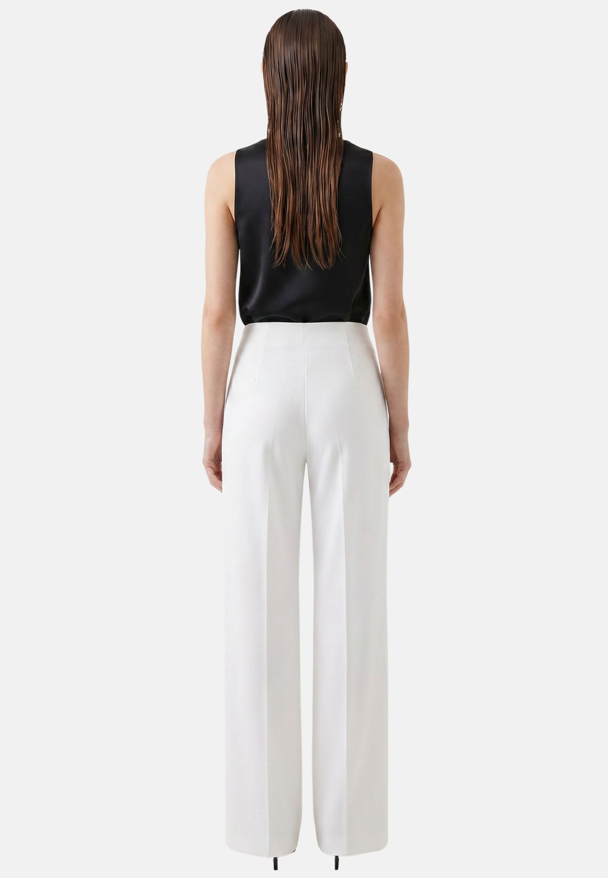 JEANS A PALAZZO - OFF WHITE