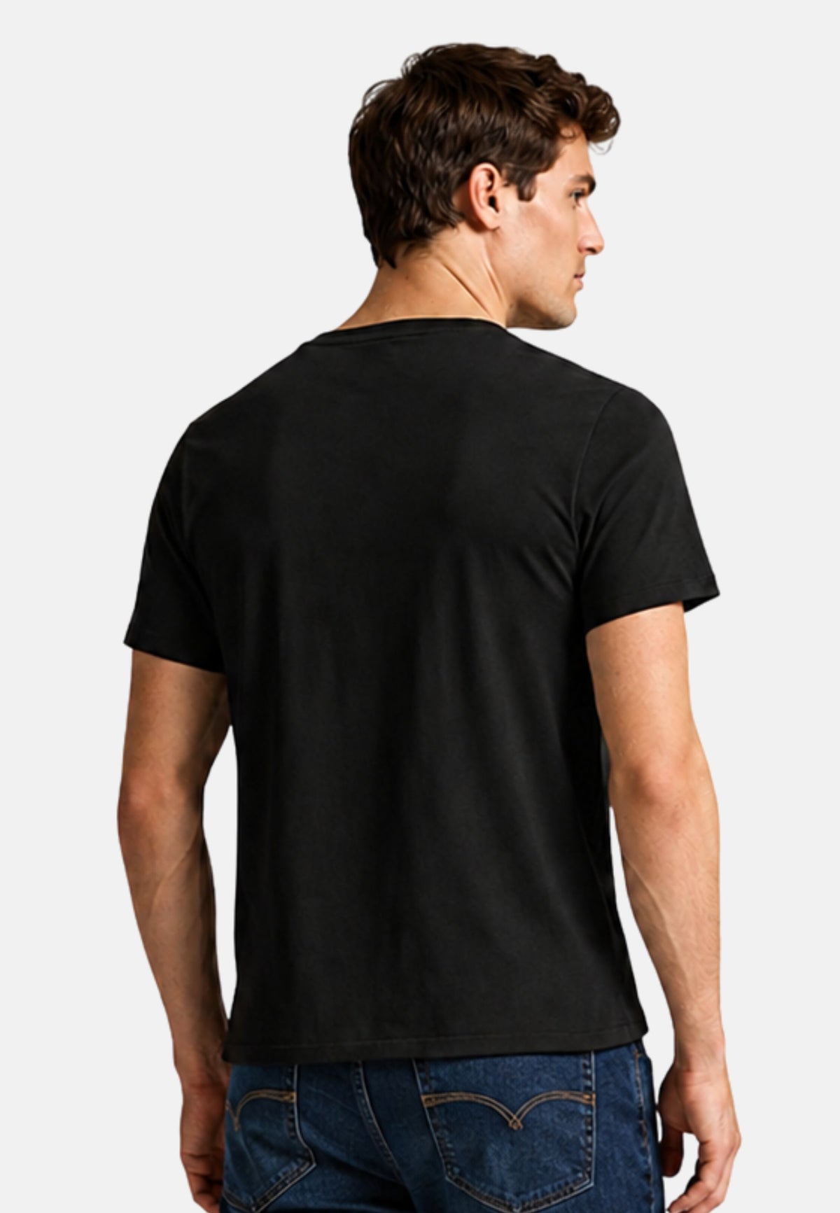 S/S CREW-SLEEP-TOP - BLACK
