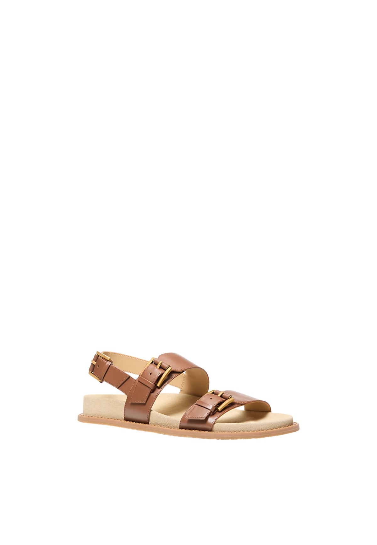 NIA FLAT SANDAL - LUGGAGE