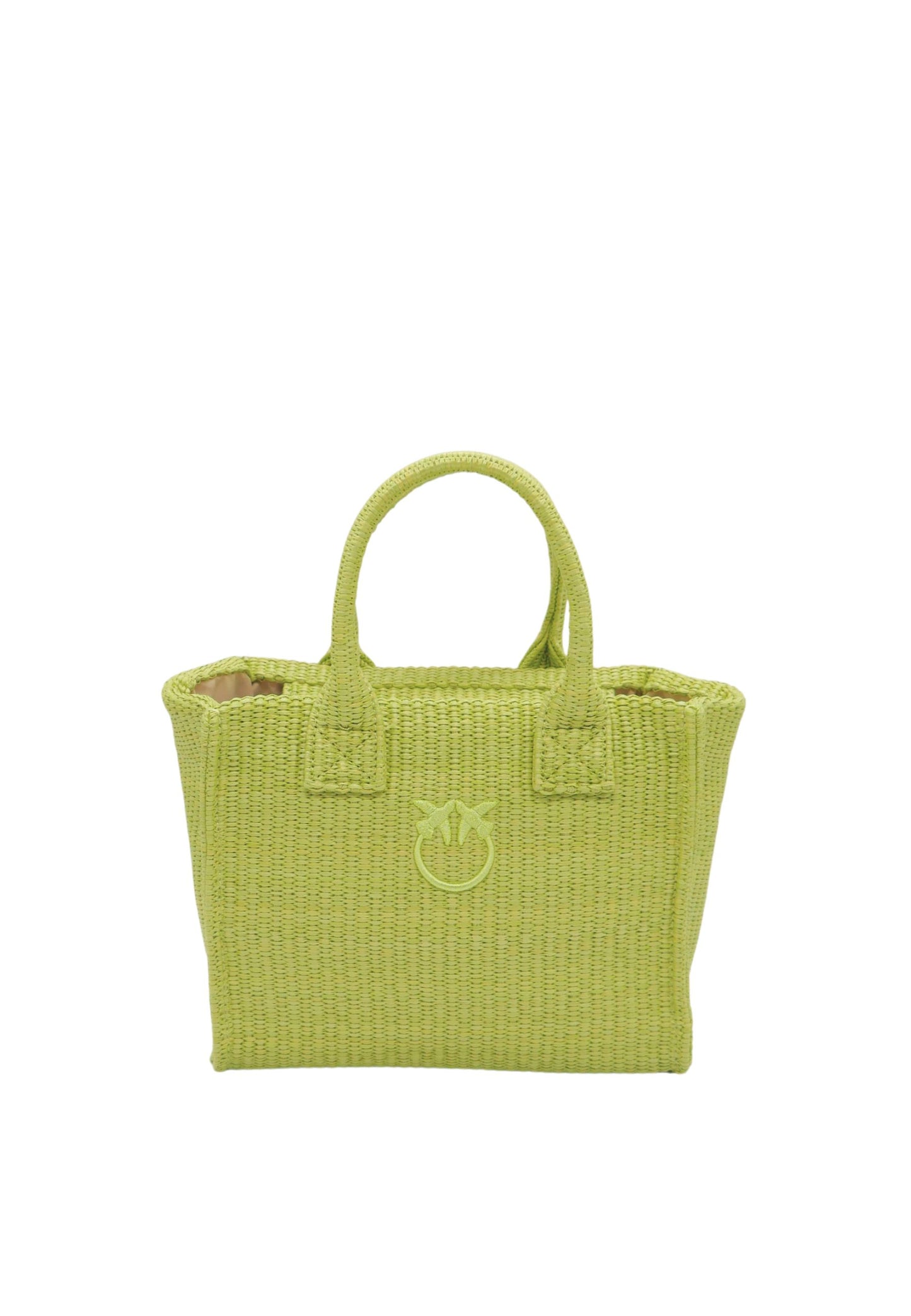 BEACH SHOPPER MINI RAFIA - VERDE MELA