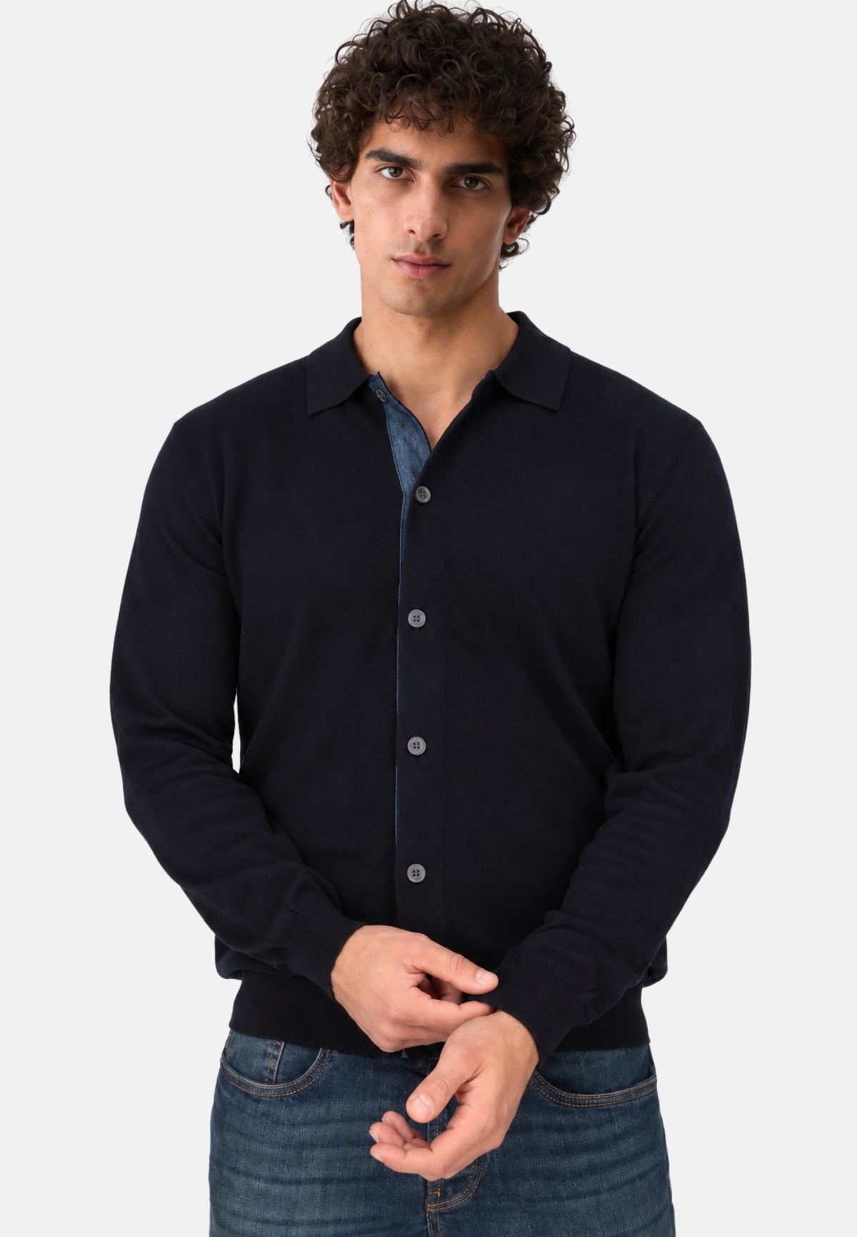 MAGLIA APERTA - DARK BLUE