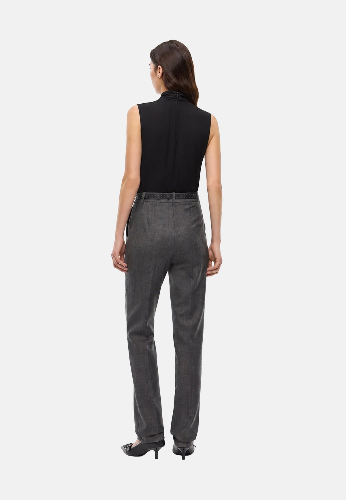 BOVARDIA BLUSA CRESPO FLUIDO - BLACK