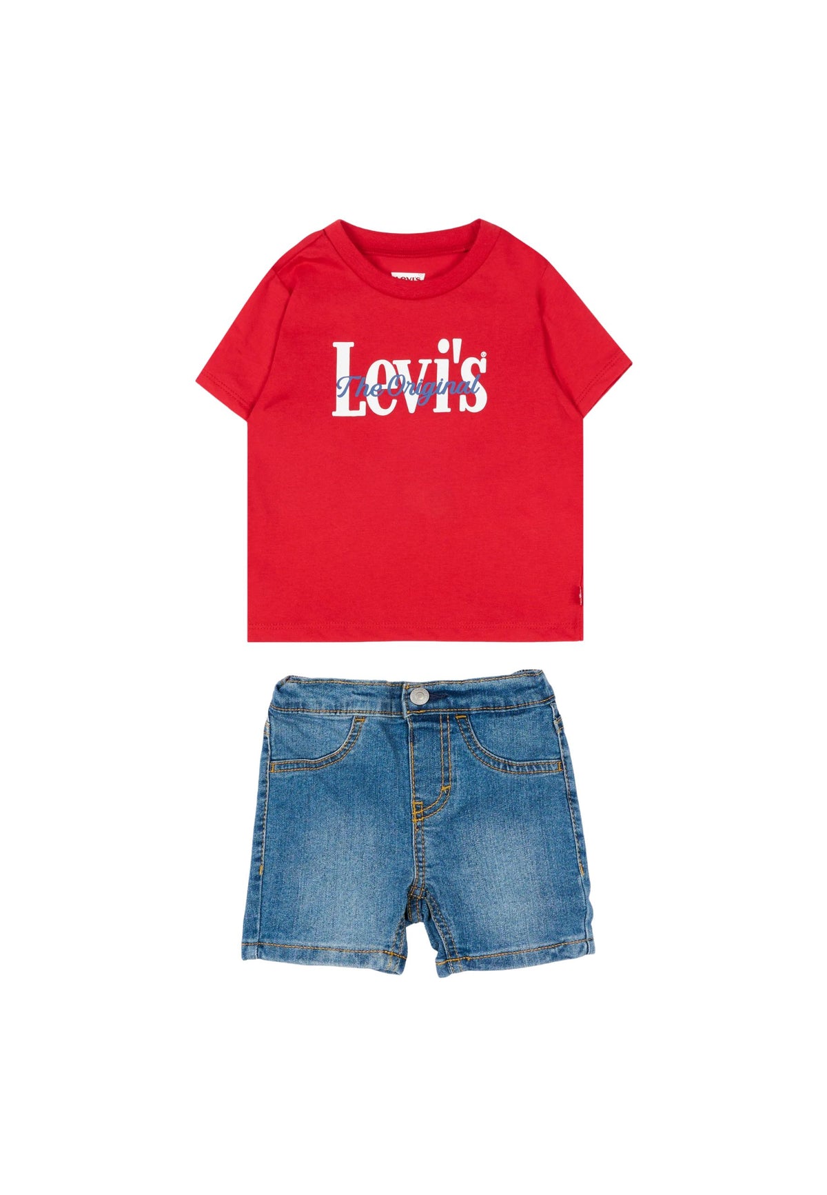 LVB HP AOP LOGO TEE & SHORT - URBAN RED