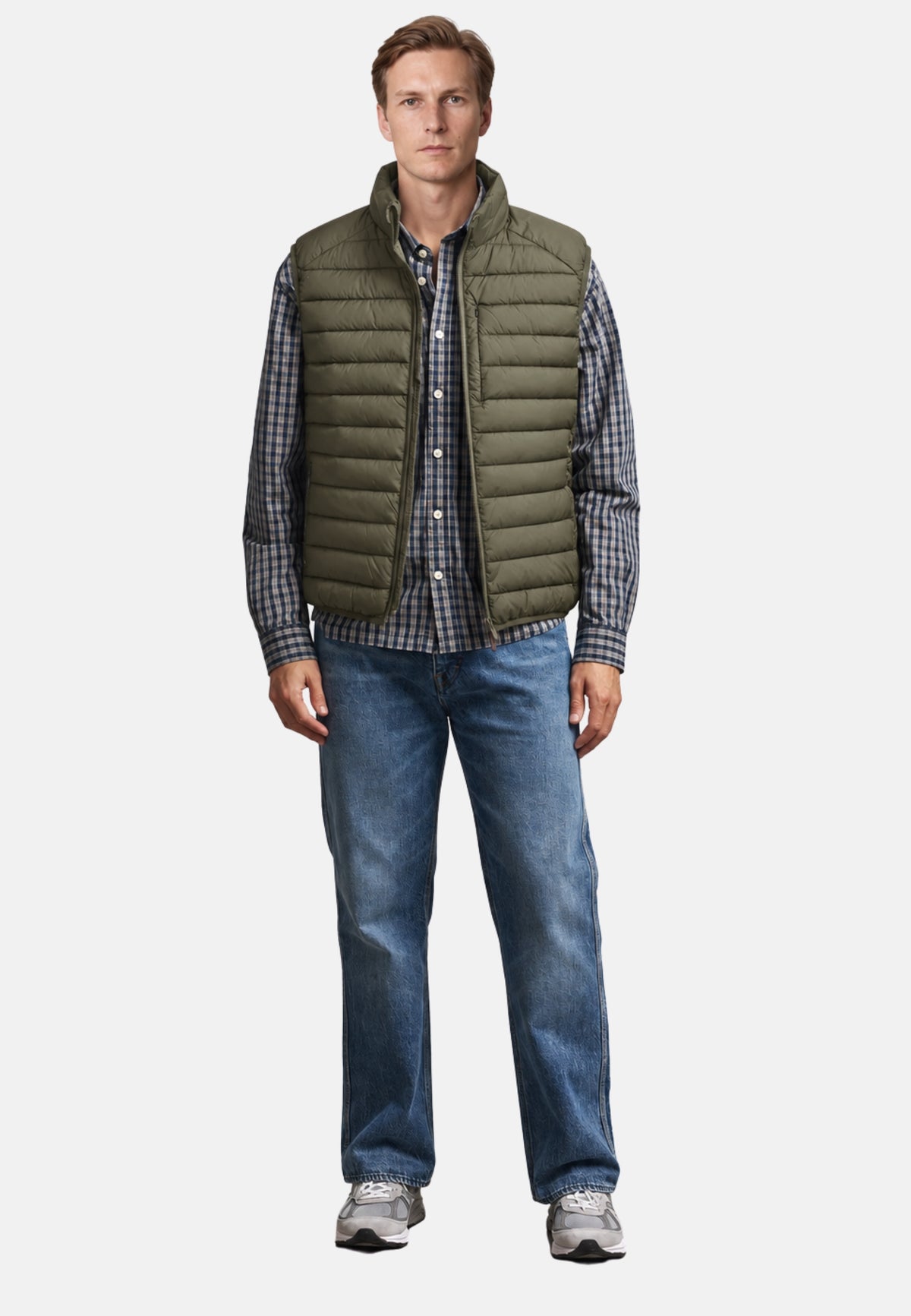RHUS GILET - SNAKE GREEN