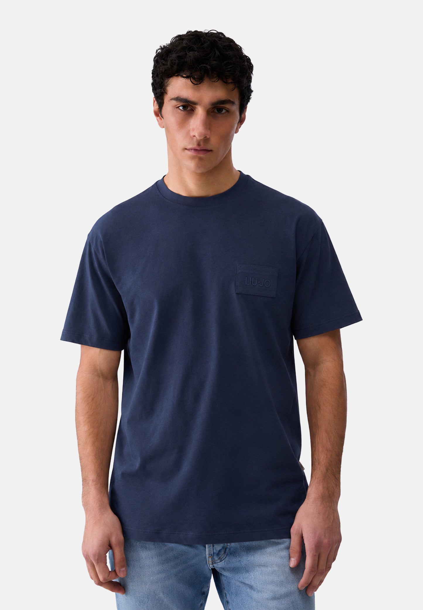 T-SHIRT BASICA M/C - blu