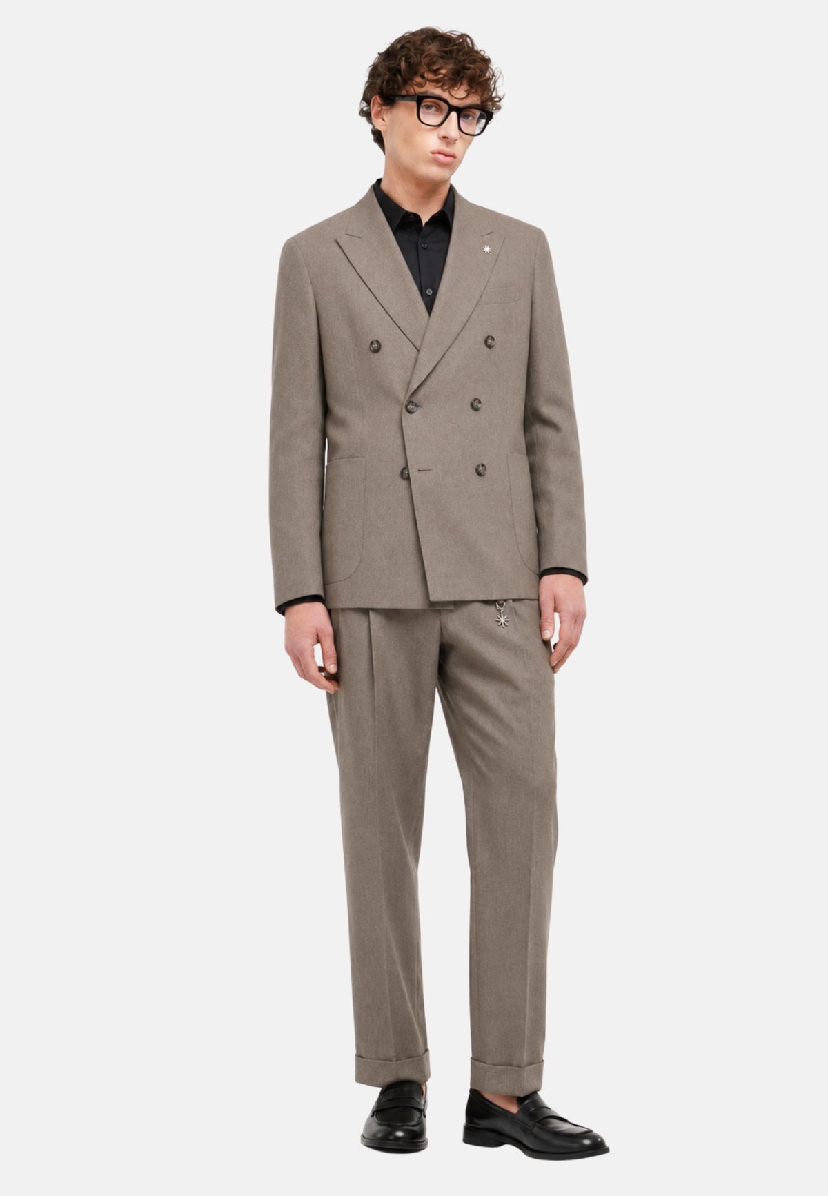 PANTALONE LAVATO - MARRONE