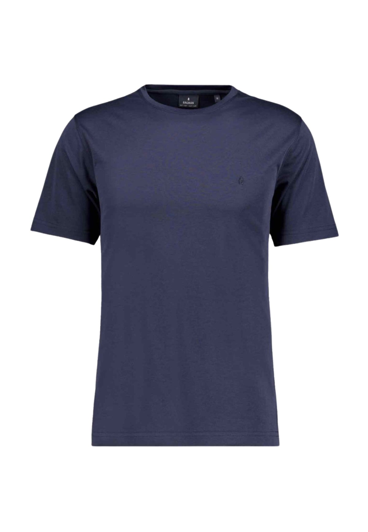 T-SHIRT ROUND NECK SOLID - BLU