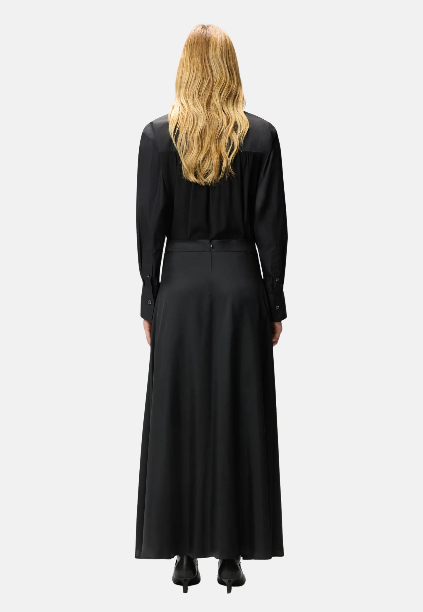 CARRARA GONNA TWILL FLUIDO - BLACK