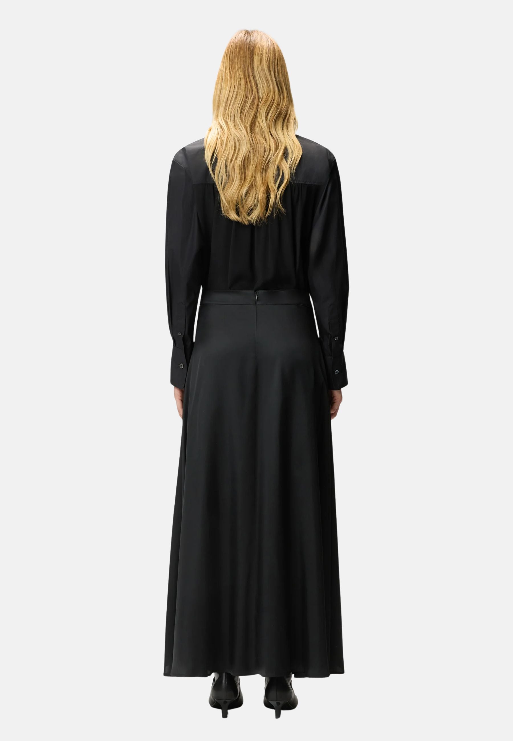 CARRARA GONNA TWILL FLUIDO - BLACK