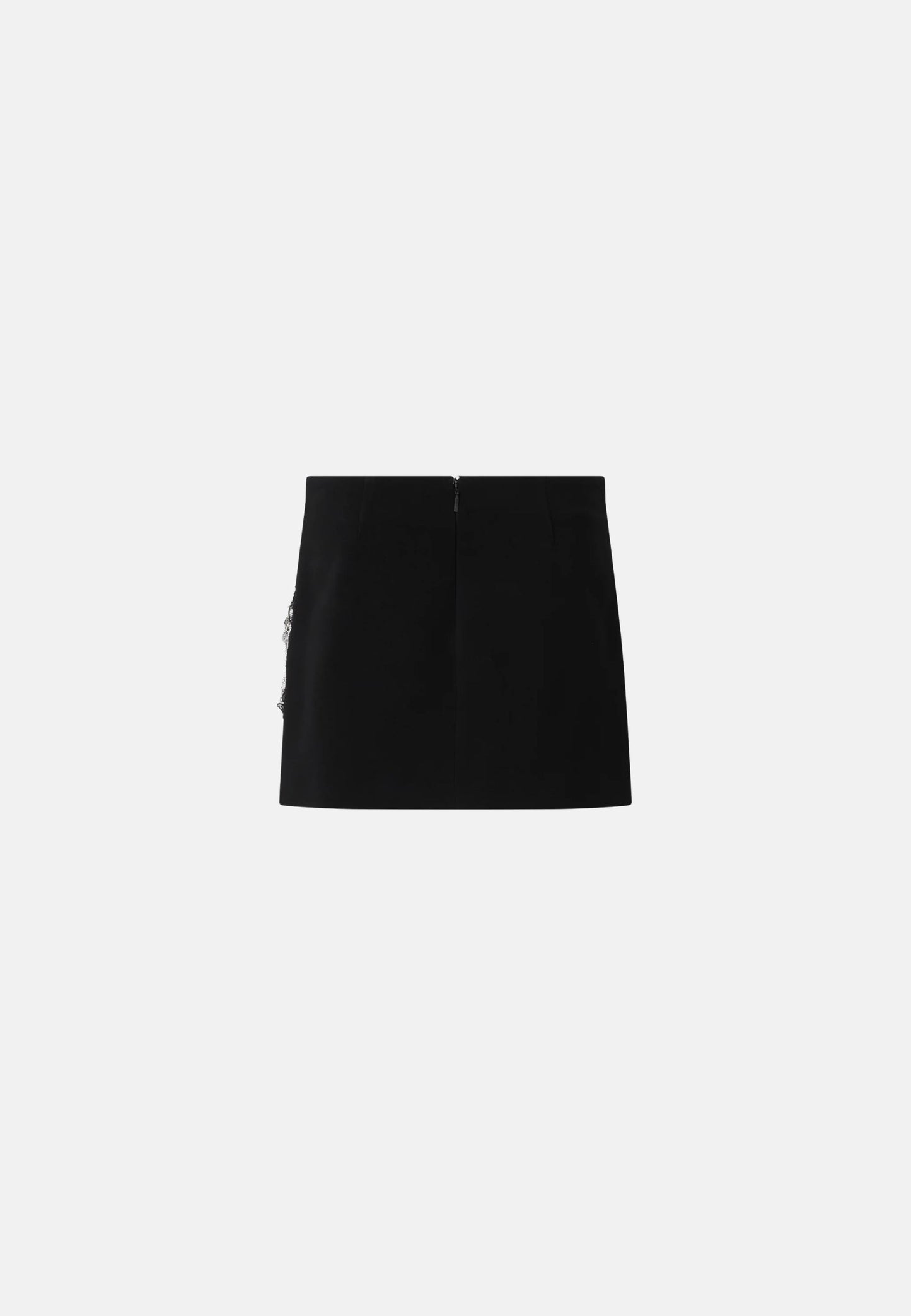 CAVOLFIORE GONNA DOUBLE ARMOURE RICAMO - BLACK
