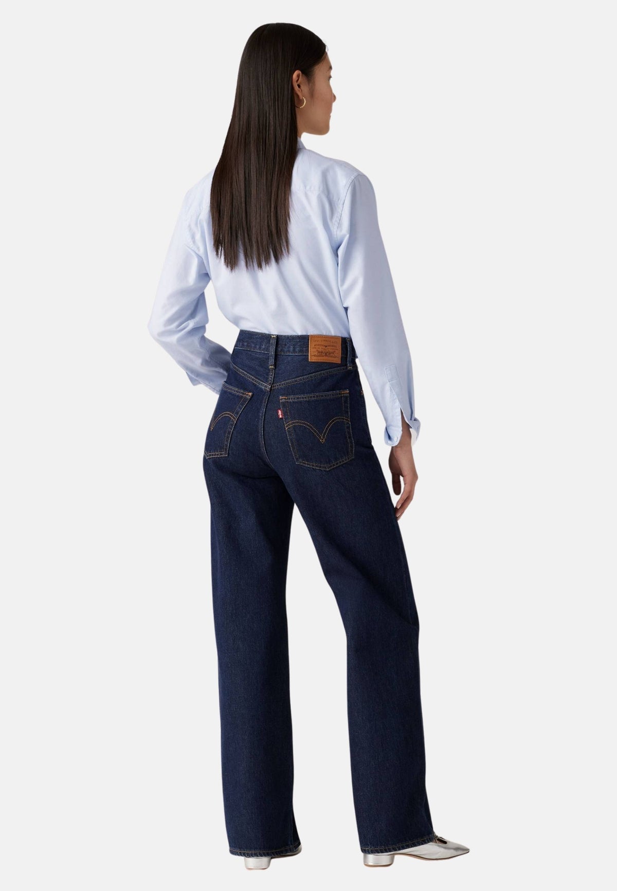 RIBCAGE WIDE LEG - BLUE