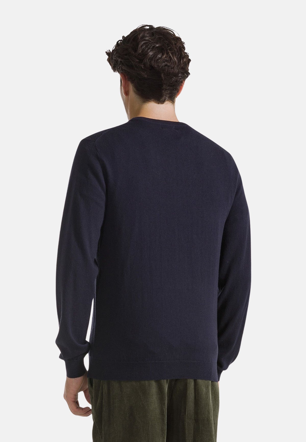 SWEATER BASIC L/S - NAVY BLUE