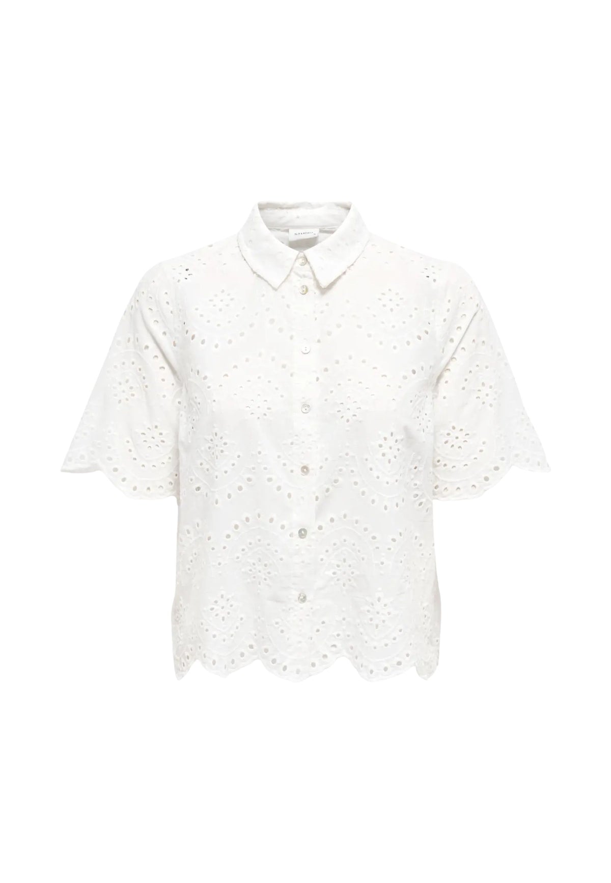 ONLVALAIS S/S SHIRT WVN NOOS - CLOUD DANCER