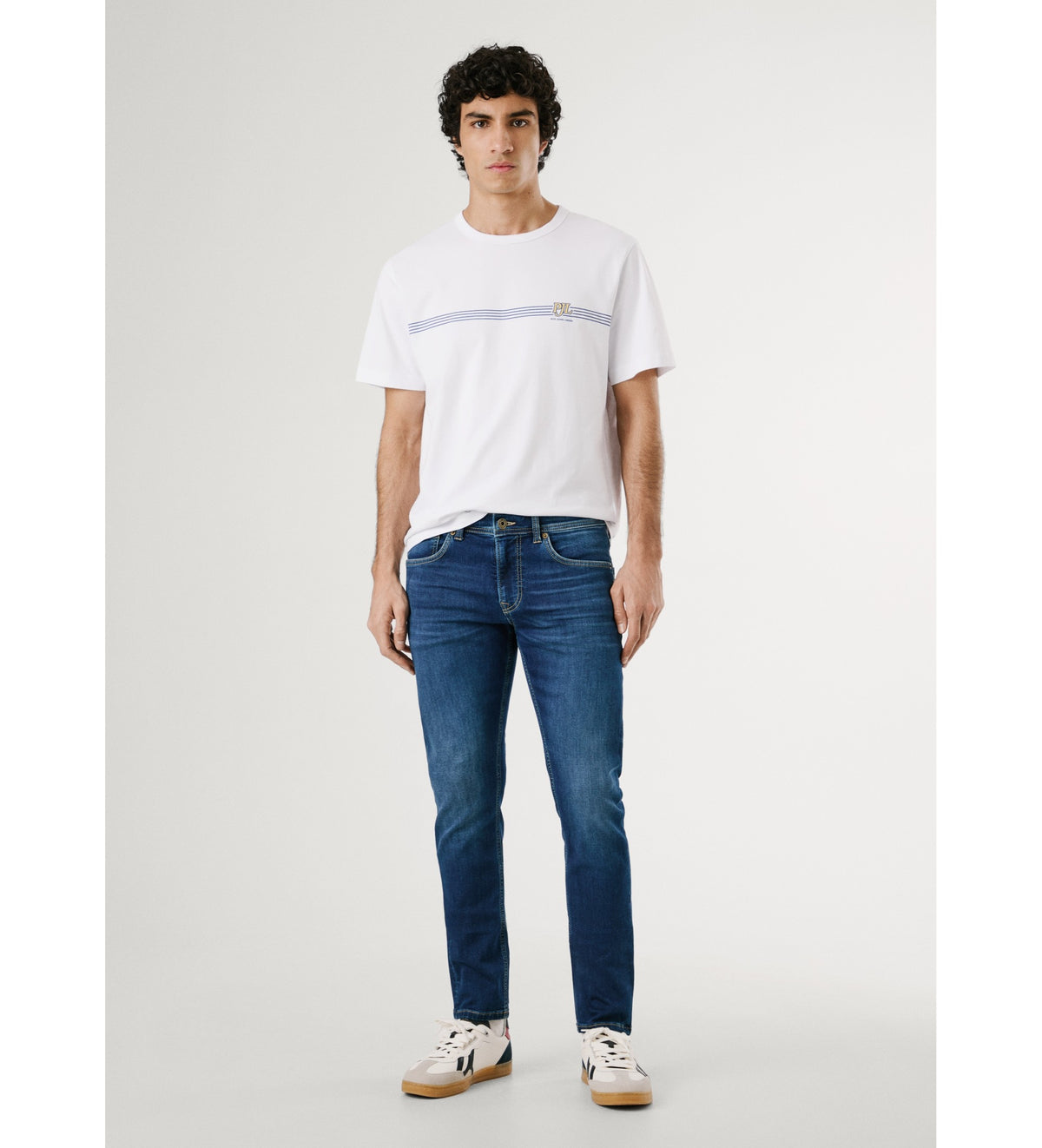 SLIM GYMDIGO JEANS TRACK L32 - DENIM