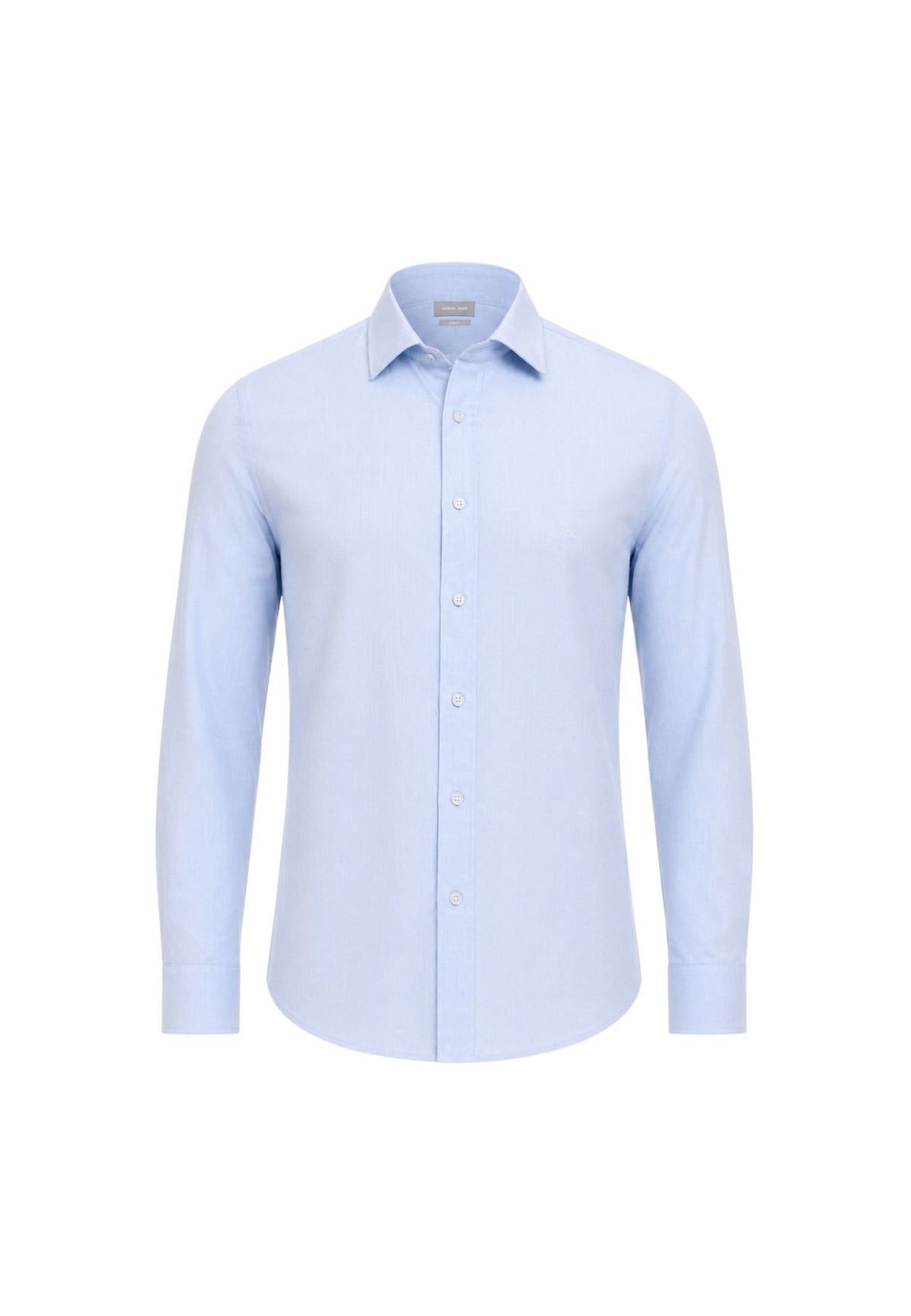 COTTON LINEN SLIM SHIRT - LIGHT BLUE