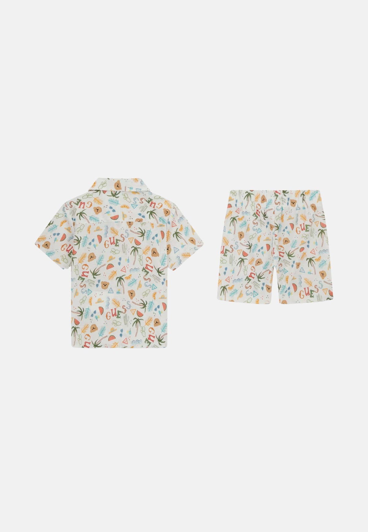 SET CO BLEND SS SHIRT+SHORTS - SUMMERTIME BEAR