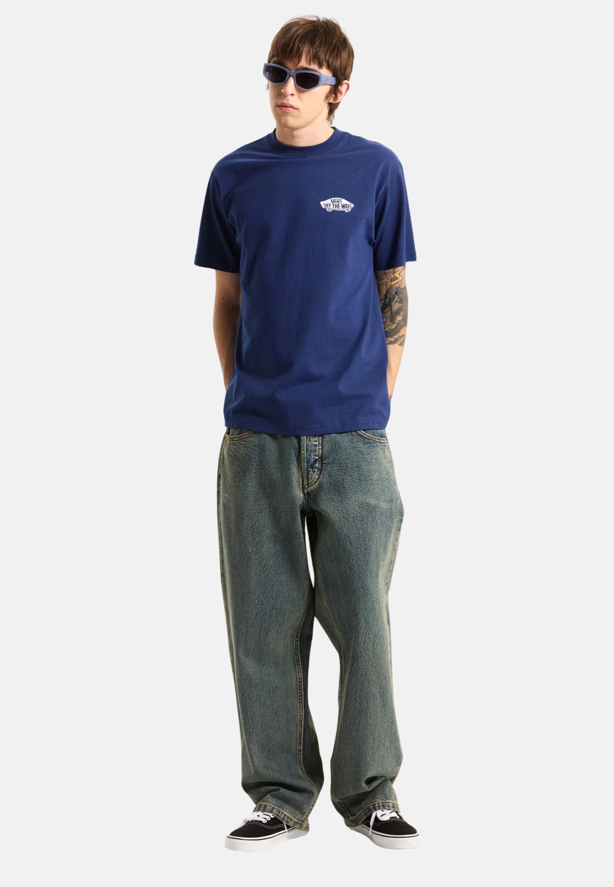 DOUBLE STANDARD SS TEE - DEEP INDIGO