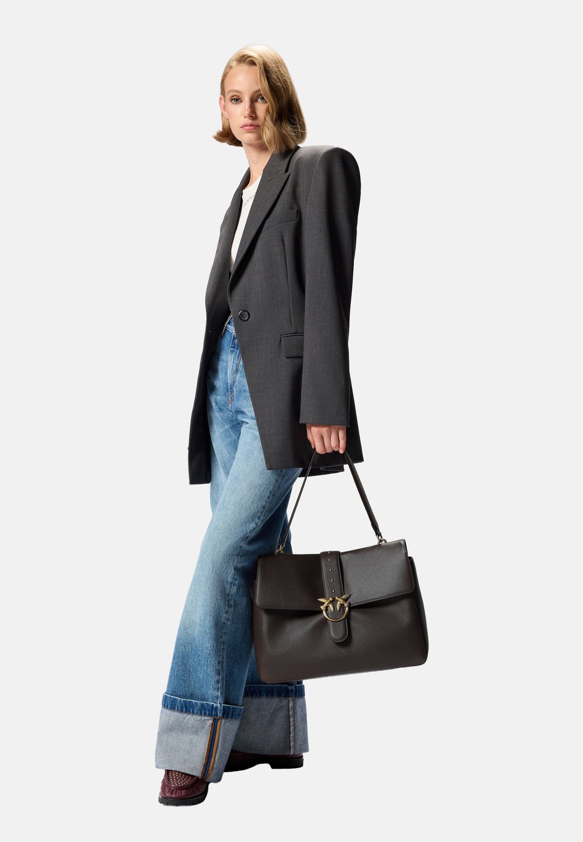 LOVE ONE EXTRA SLOUCHY VITELLO NEW BIKER - MARRONE MARASCA