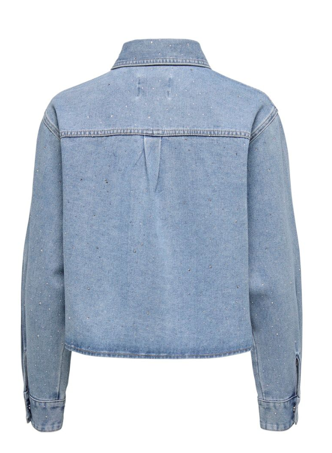 ONLMAGGIEMAY L/S RHINEST DNM SHIRT