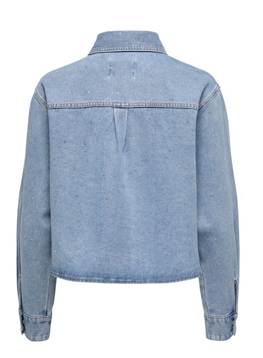 ONLMAGGIEMAY L/S RHINEST DNM SHIRT