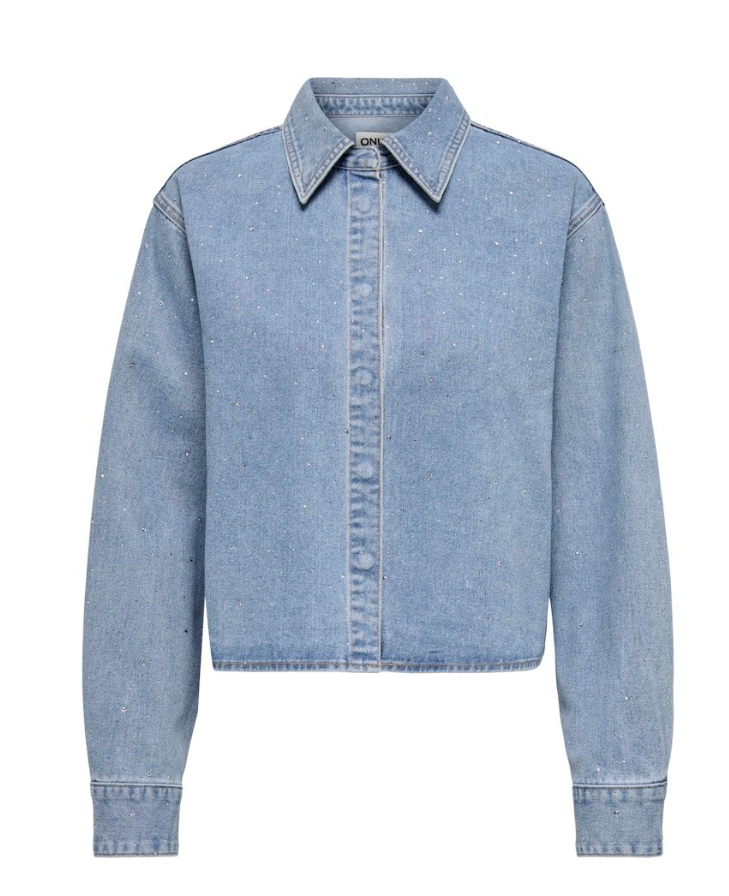 ONLMAGGIEMAY L/S RHINEST DNM SHIRT