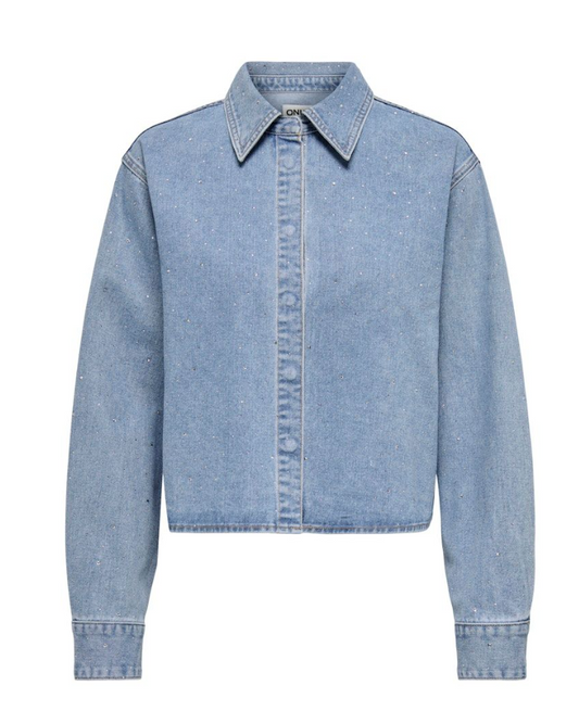 ONLMAGGIEMAY L/S RHINEST DNM SHIRT