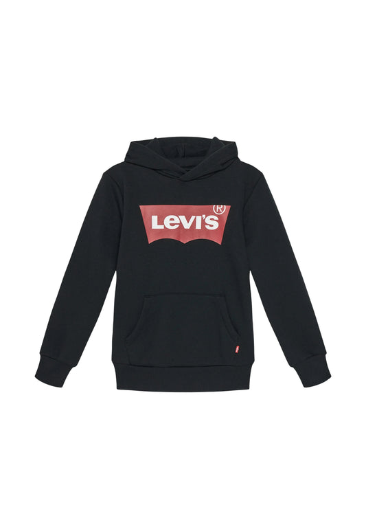 LVB BATWING SCREENPRINT HOODIE - BLACK