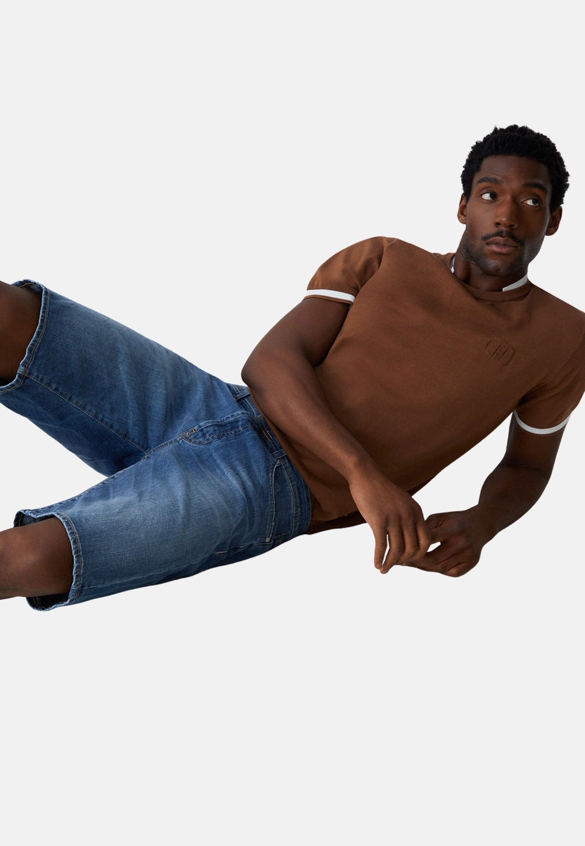 JEANS BERMUDA BRUCE - DEN.BLUE MEDIUM WASH