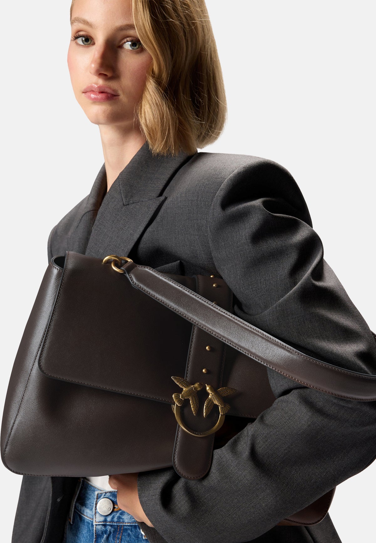 LOVE ONE EXTRA SLOUCHY VITELLO NEW BIKER - MARRONE MARASCA