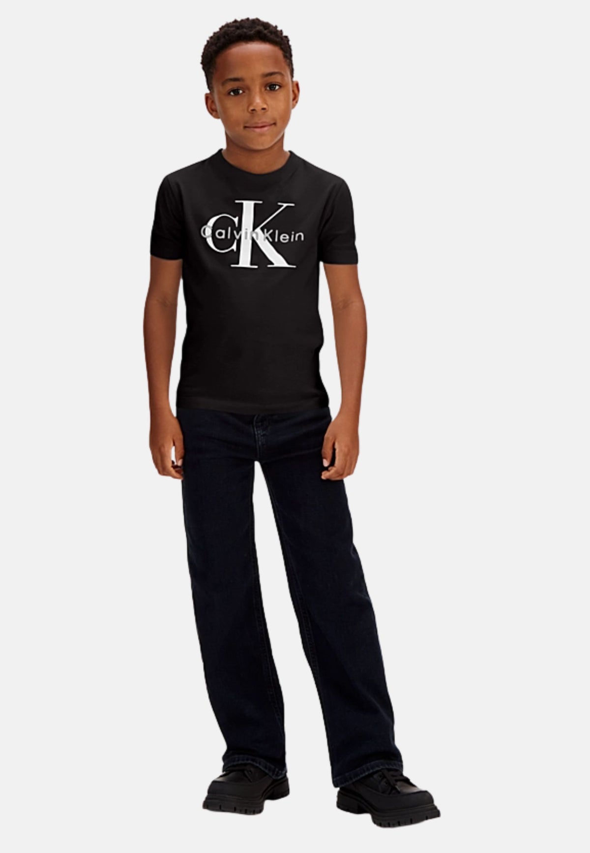 CK MONO LOGO SS T-SHIRT - BLACK