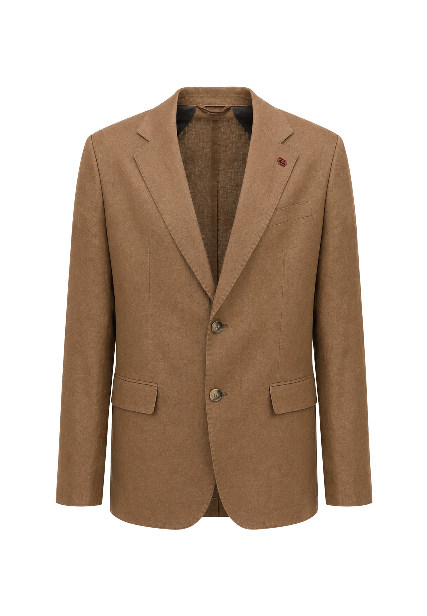 GIACCA BLAZER LINO - marrone