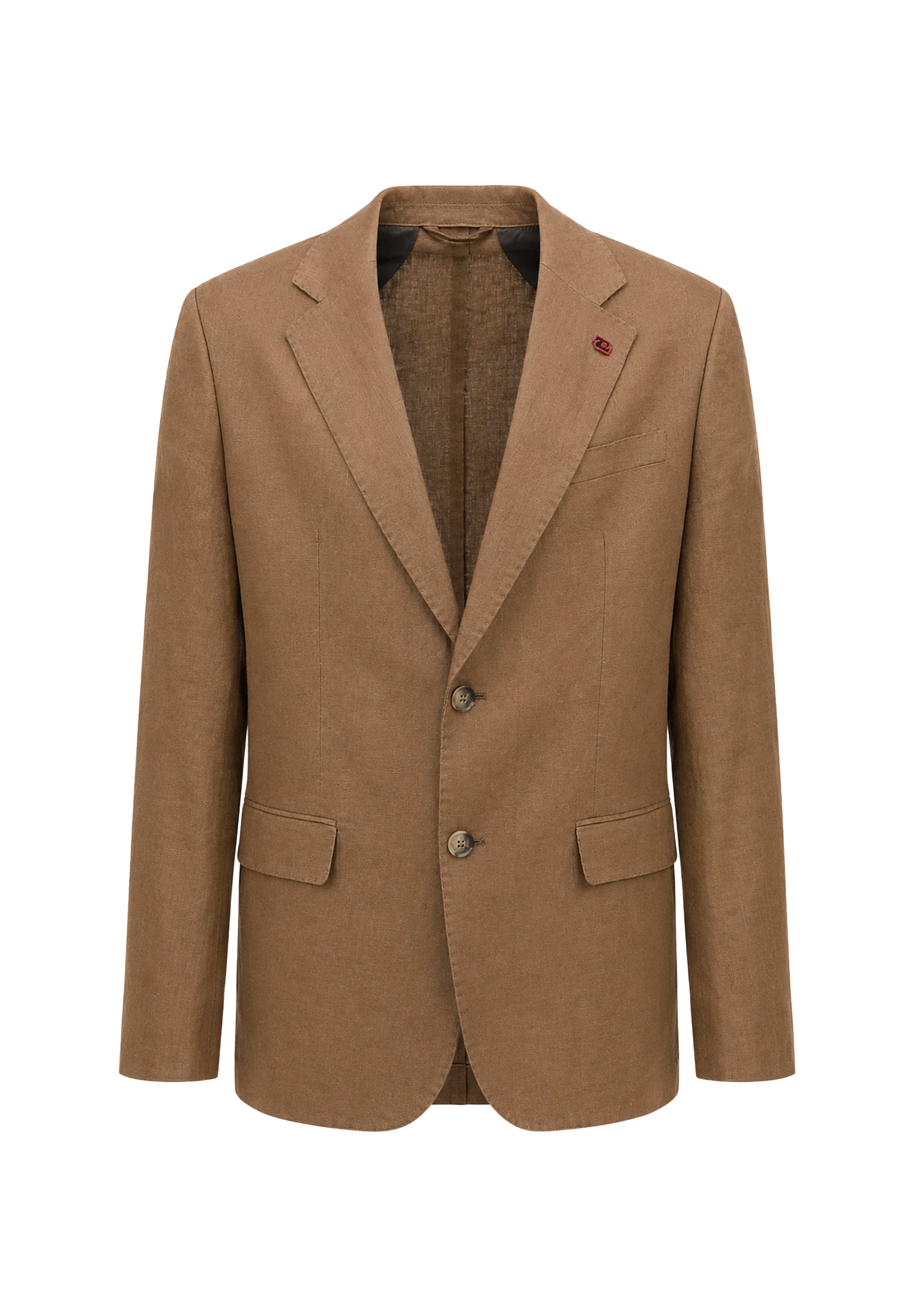 GIACCA BLAZER LINO - marrone