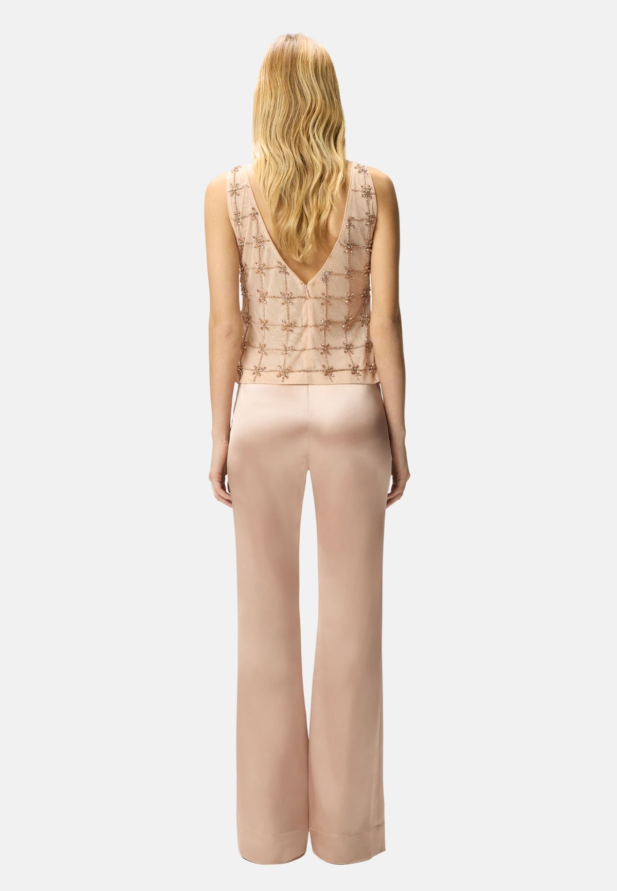 PINOLO PANTALONE SATIN - BEIGE
