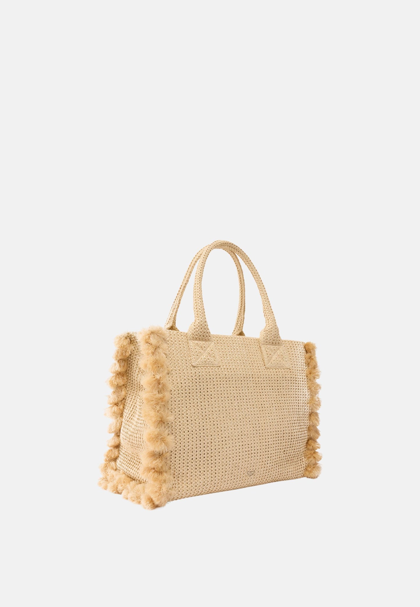 BEACH SHOPPER RAFIA - PAGLIA/NERO
